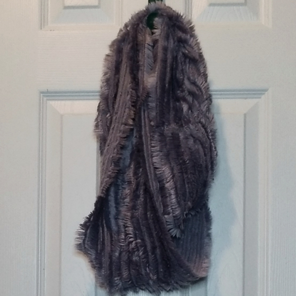 Claire's boutique purple scarf